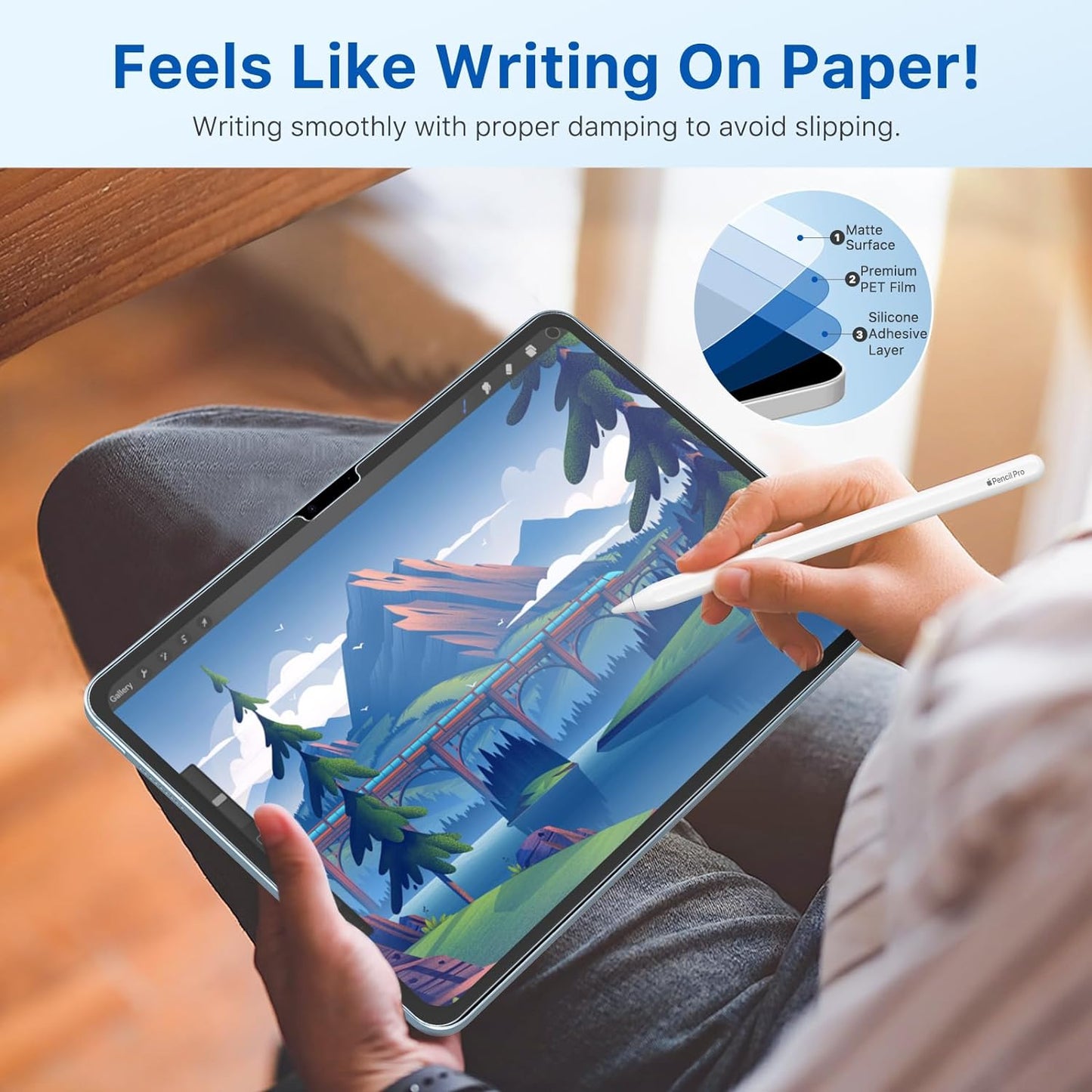 Paperfeel Screen Protector (With Micro-beads technology) For iPad Air 11 (2024) 6th Gen.