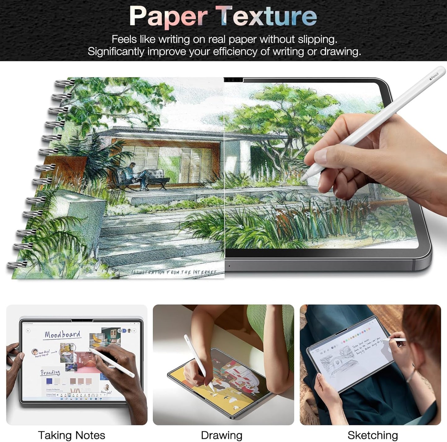 Armour Quest™ Paper Feel Screen Protector (With Micro-beads technology) For iPad Pro 11 (2024) 5th Gen.